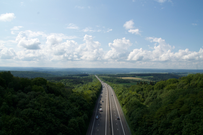 Autobahn von oben